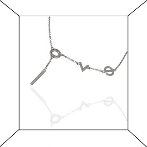 Υλικό: Ασήμι 925 Χρώμα:Ασημί Πέτρες ζιργκόν : Άσπρο Διαστάσεις: 42 cm x 4.5 cm προέκταση